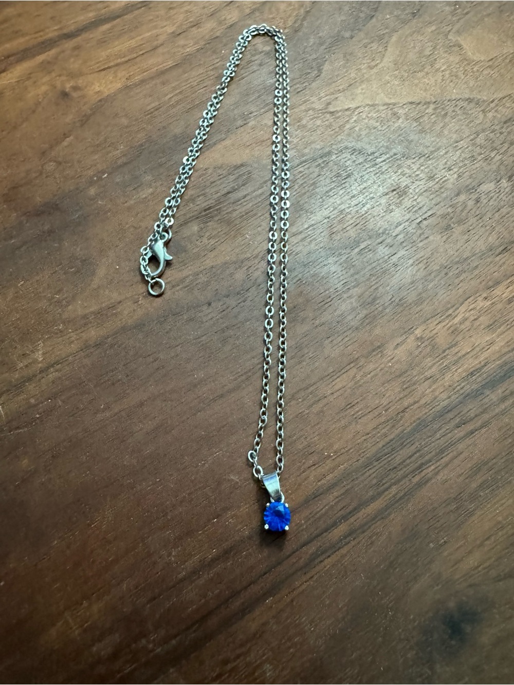 Effy Blue Stone Silvertoned Necklace